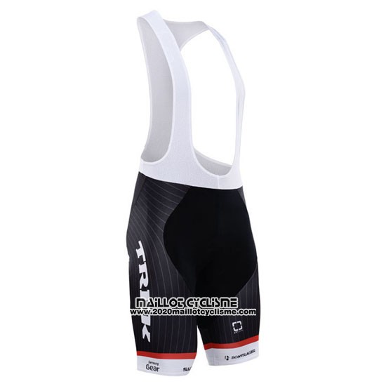 2015 Maillot Ciclismo Trek Factory Racing Factory Racing Blanc et Noir Manches Courtes et Cuissard
